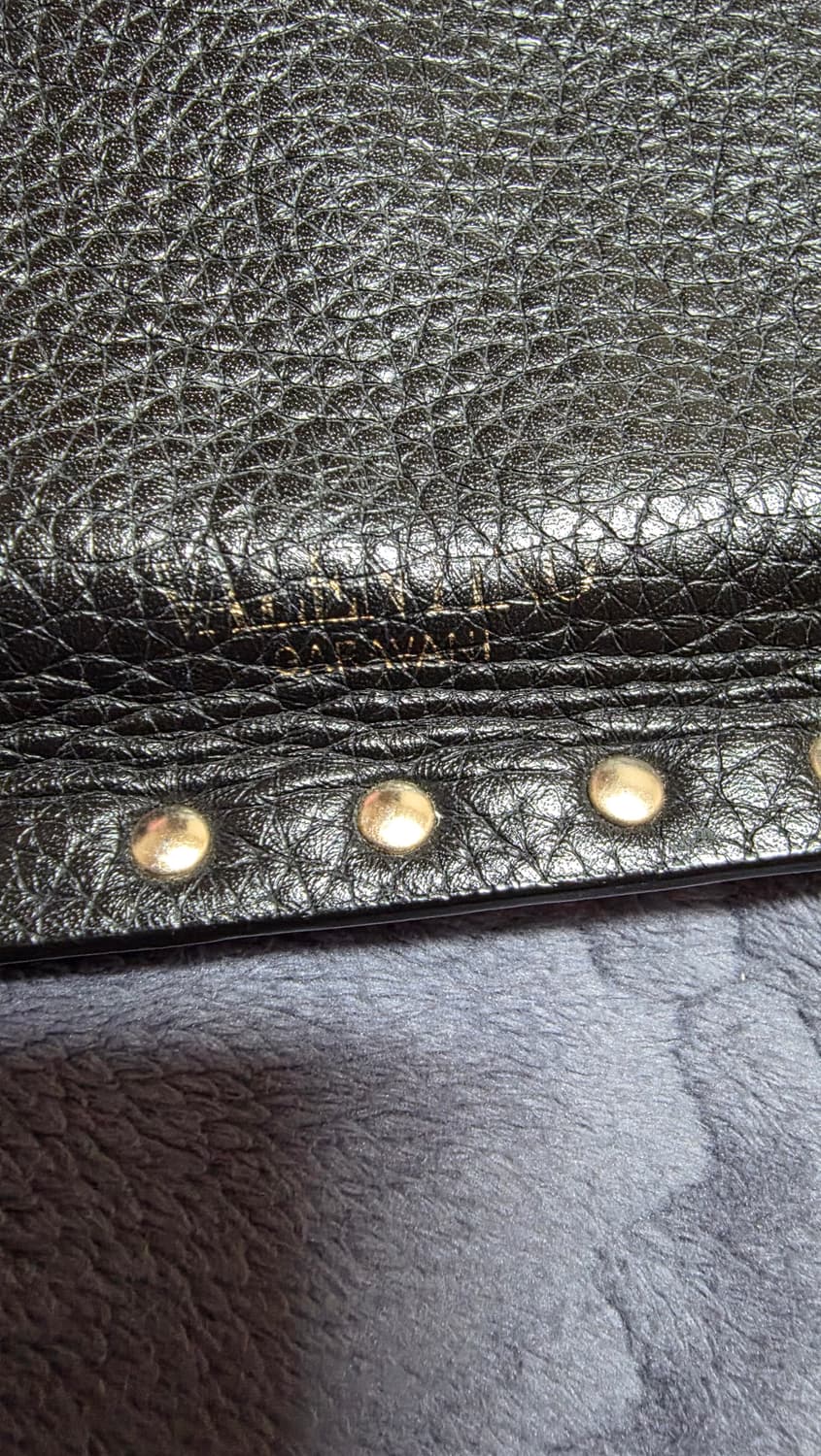 (정품) 발렌티노 락스터드 클러치/남녀공용/검정/개인 상품이미지4
