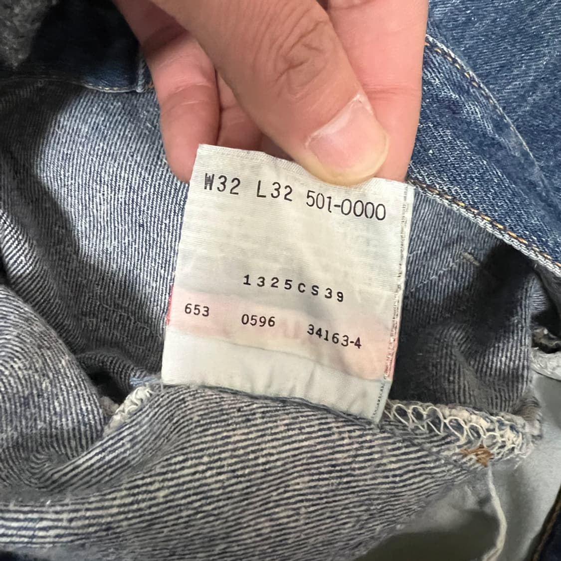 90s Made in USA 리바이스 501xx 데님 팬츠 청바지 30 상품이미지6