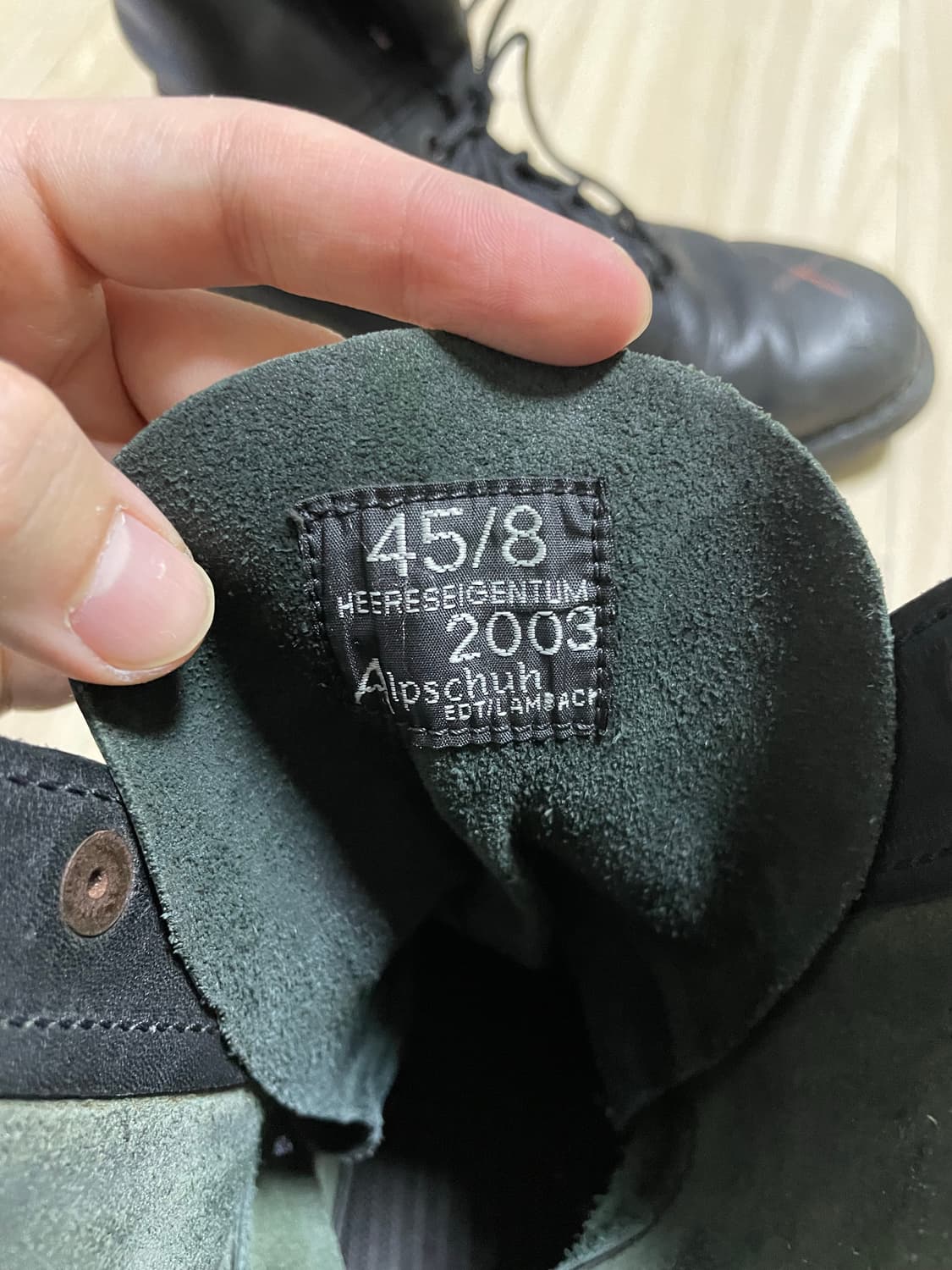 vintage german army black boots 상품이미지7