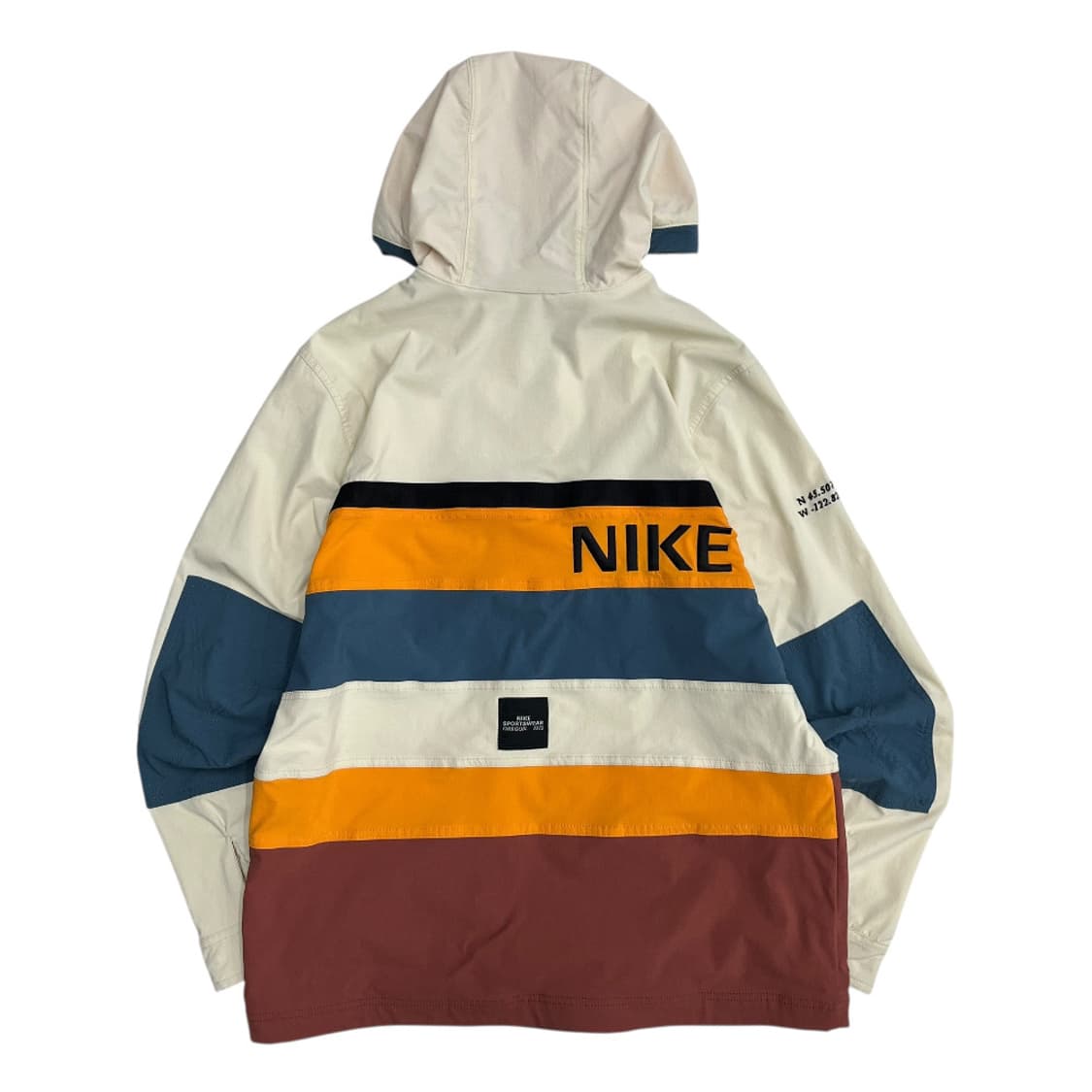 나이키 멀티배색 베이지 후드 바람막이 L 상품이미지5