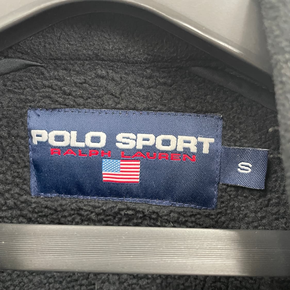 폴로 스포츠 블랙 플리스 바람막이 자켓 상품이미지3