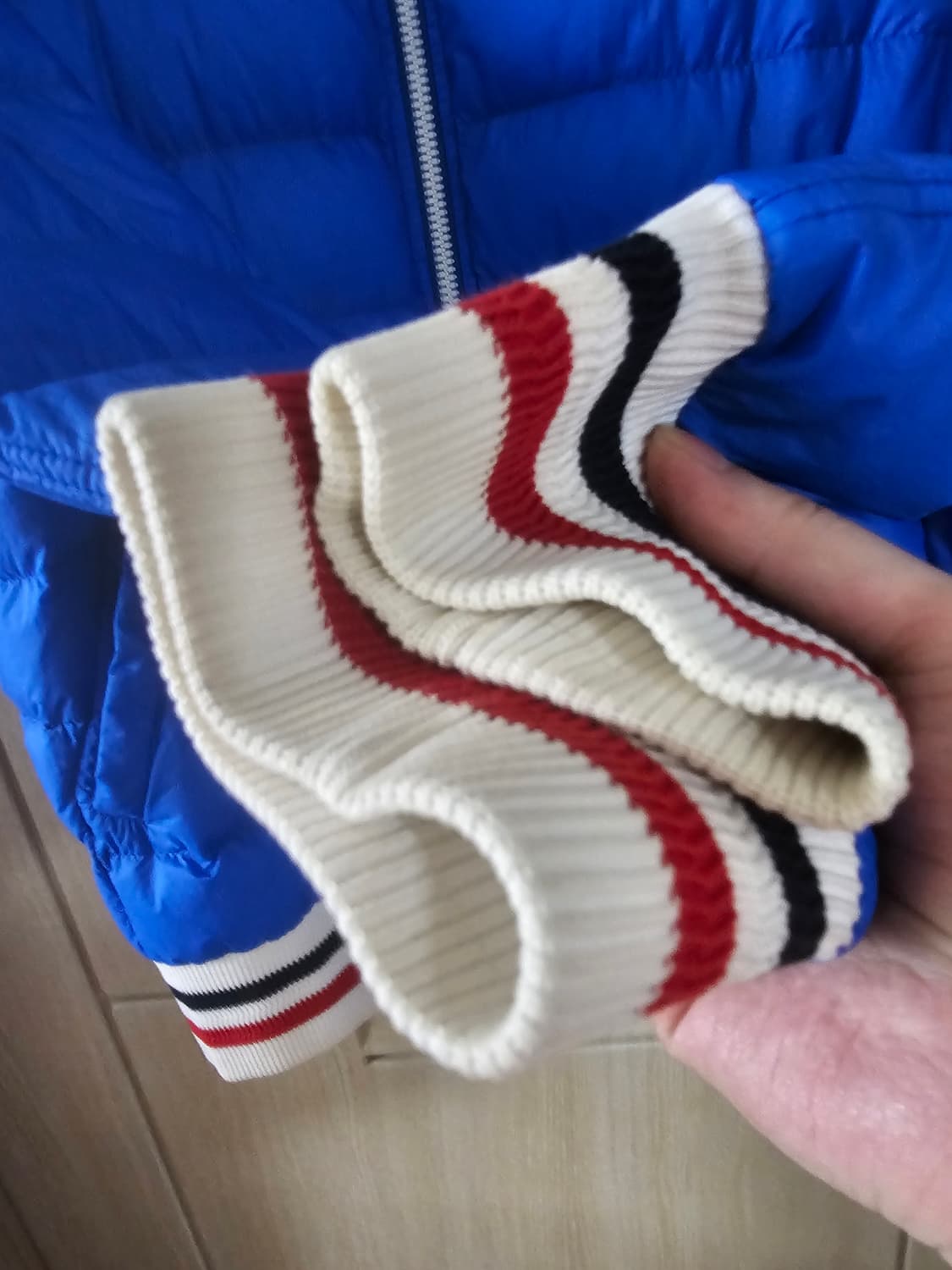 몽클레어 감마블루 사선 봄버 패딩(2/100/오케이몰정품) 상품이미지6