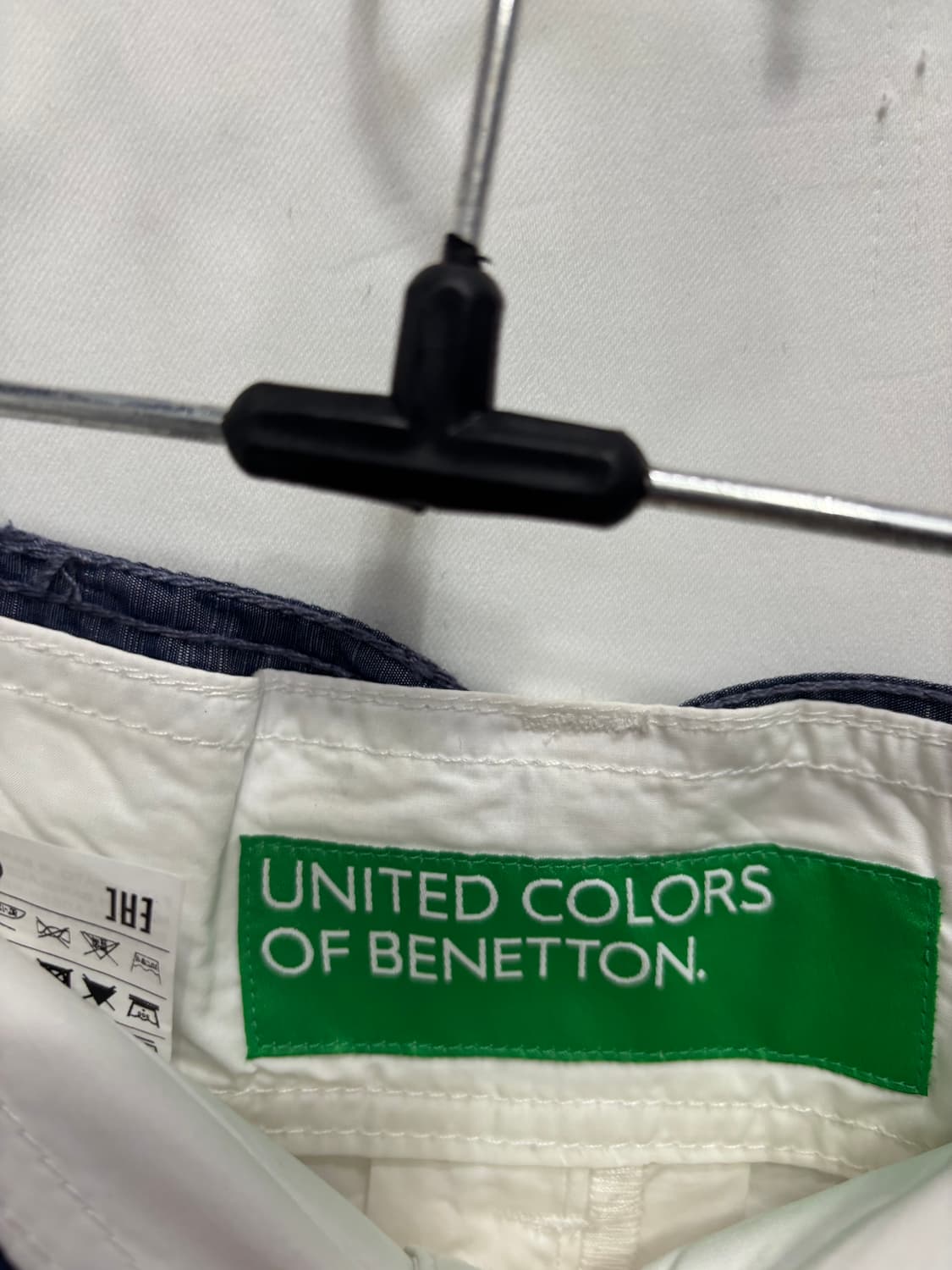 베네통(Benetton)프론트 버튼 화이트 롱 스커트 상품이미지2