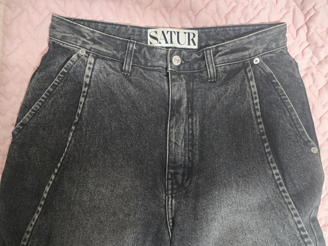세터 비날레스 레트로 투턱 데님 팬츠 S 상품이미지4