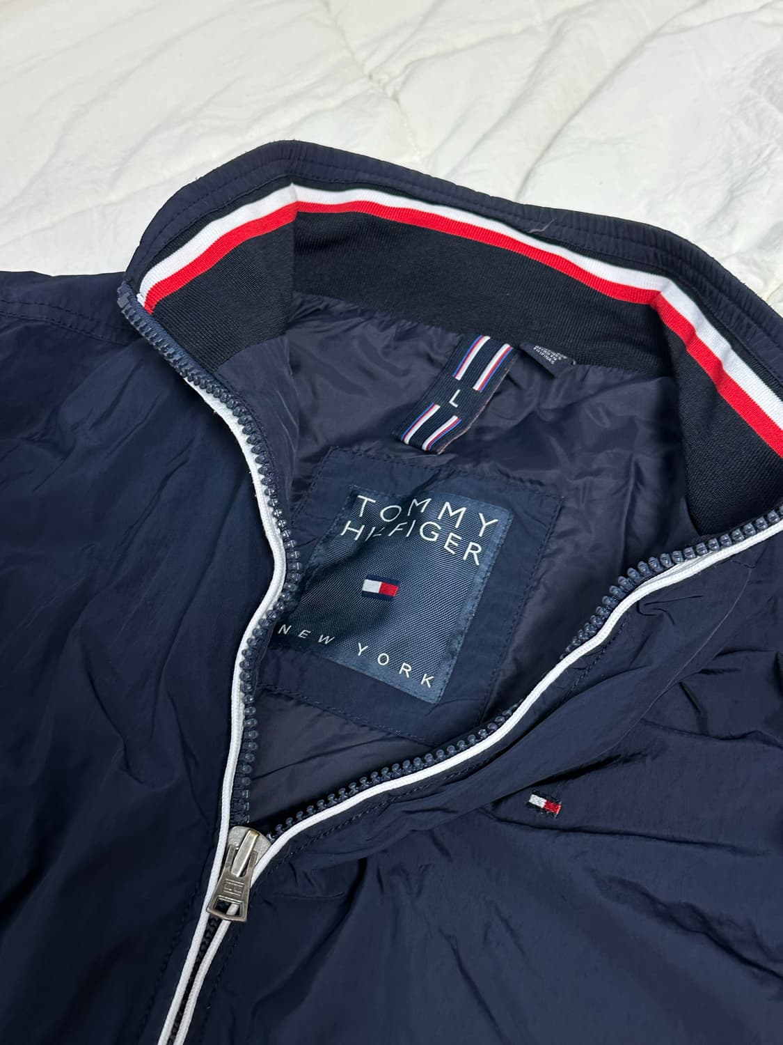 타미힐피거 네이비 블루종 바람막이 자켓 미디움 상품이미지6