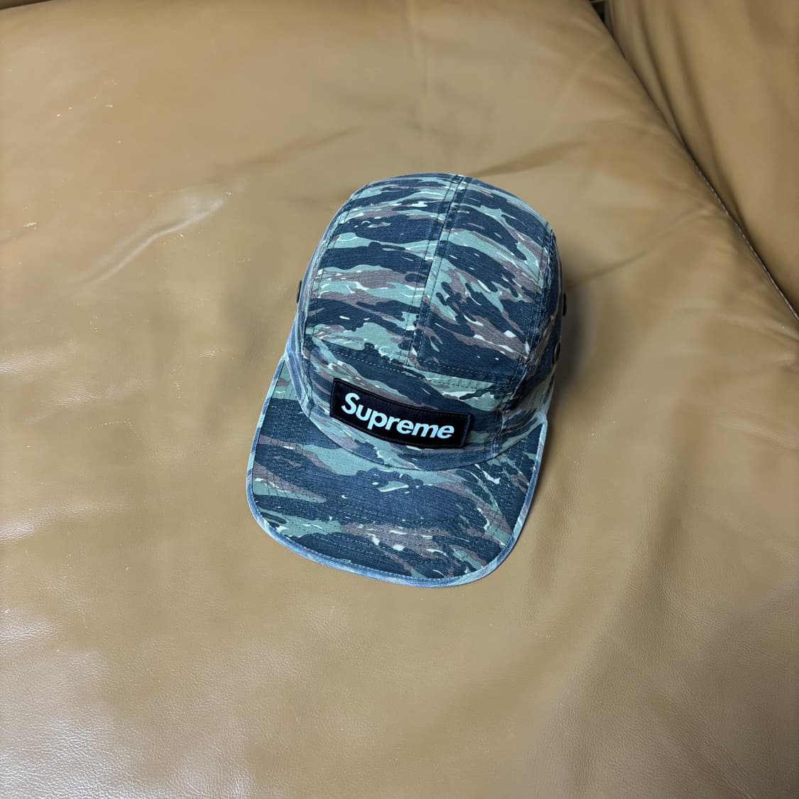 Supreme 슈프림 24ss 밀리터리 워시드 타이거 카모 캠프캡 모자 상품이미지1