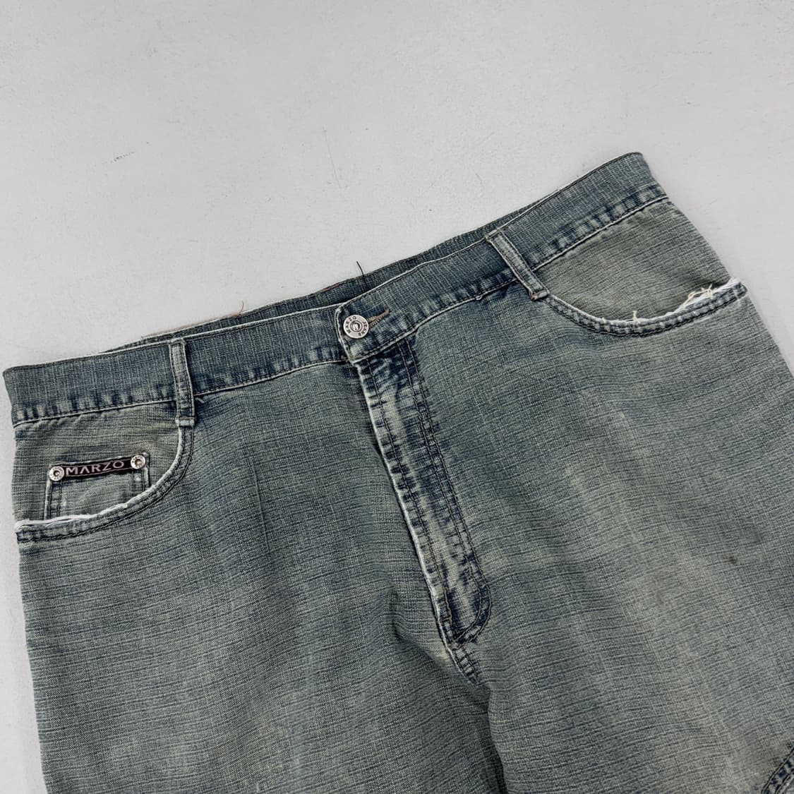 데님 Y2K 탄창 와이드 빈티지 카고팬츠 상품이미지4