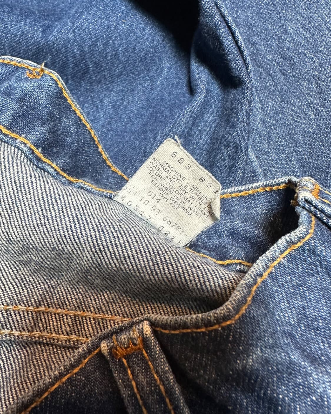 90s 리바이스517 오렌지탭 부츠컷 데님 팬츠 32x34 상품이미지8