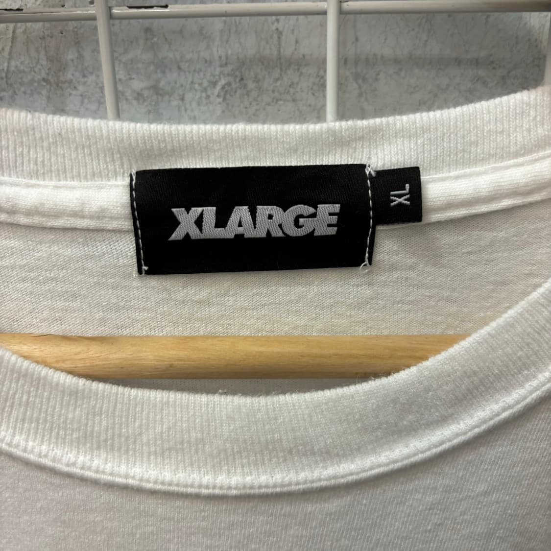 엑스라지 빅 프린팅 화이트 반팔 티셔츠 XL 상품이미지6
