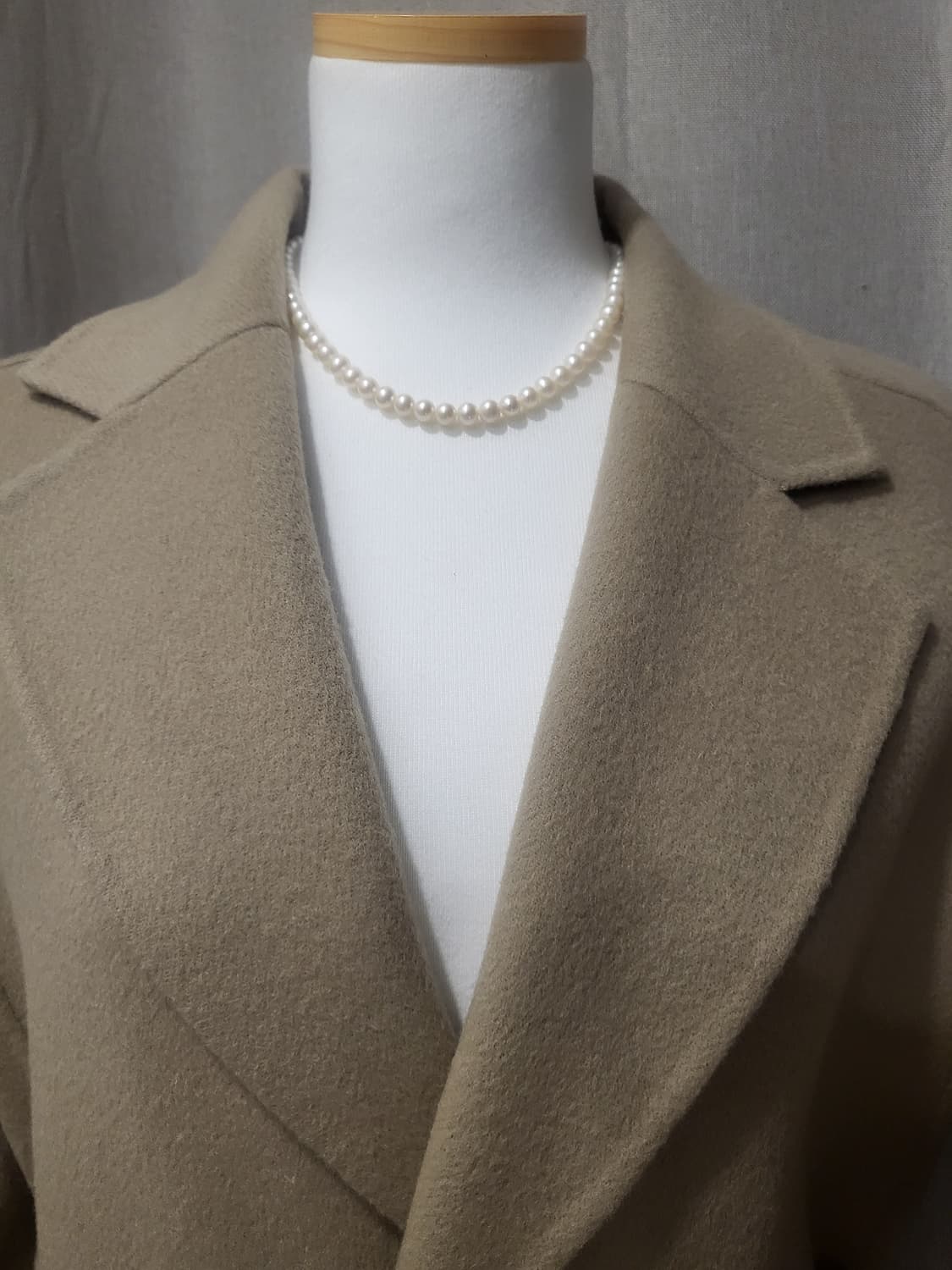 택포♦️새상품 롱코트 핸드메이드 울 자켓 아우터 봄 가을 겨울 자켓 로브 상품이미지3