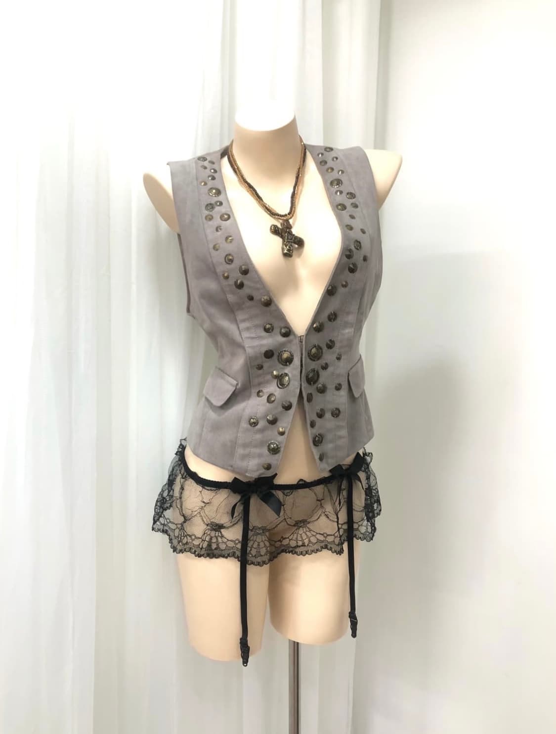 카키베이지 스터드 베스트 상품이미지2