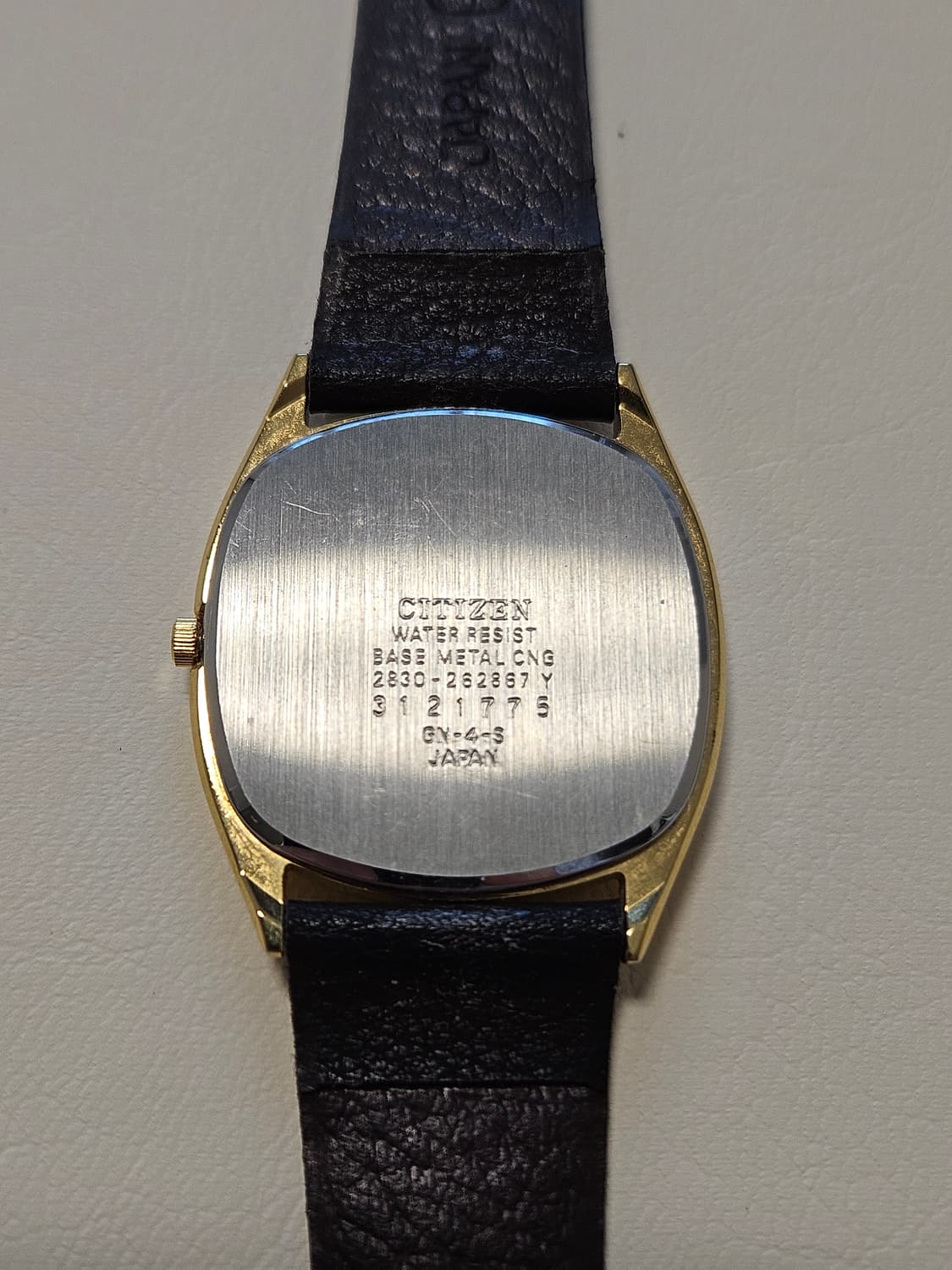 빈티지 시티즌 금장 쿼츠 가죽 시계 상품이미지9