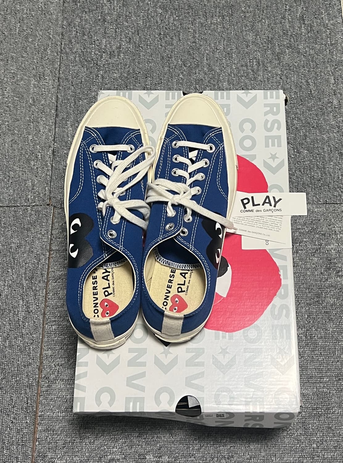 컨버스 척테일러 70 로우 블루 꼼데가르송 상품이미지2