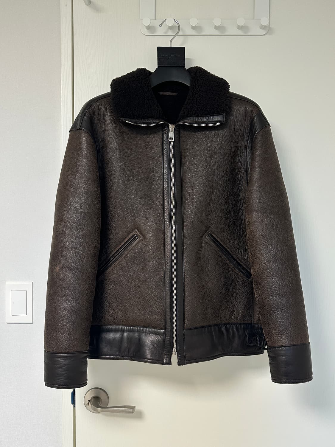 [S] 르메르 18FW 시어링 레더 자켓 상품이미지1