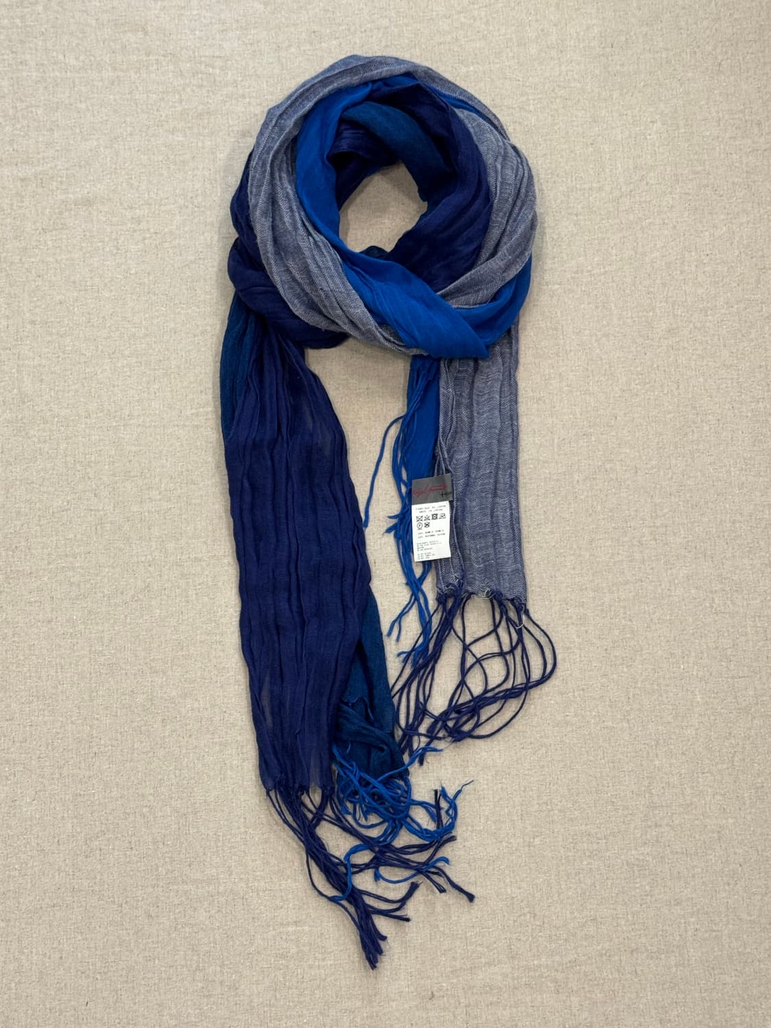 요지야마모토 레이어드 라미 머플러 상품이미지4