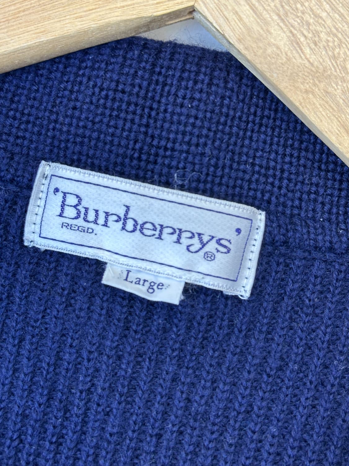 버버리 90s 더블 브레스티드 울 가디건 상품이미지5