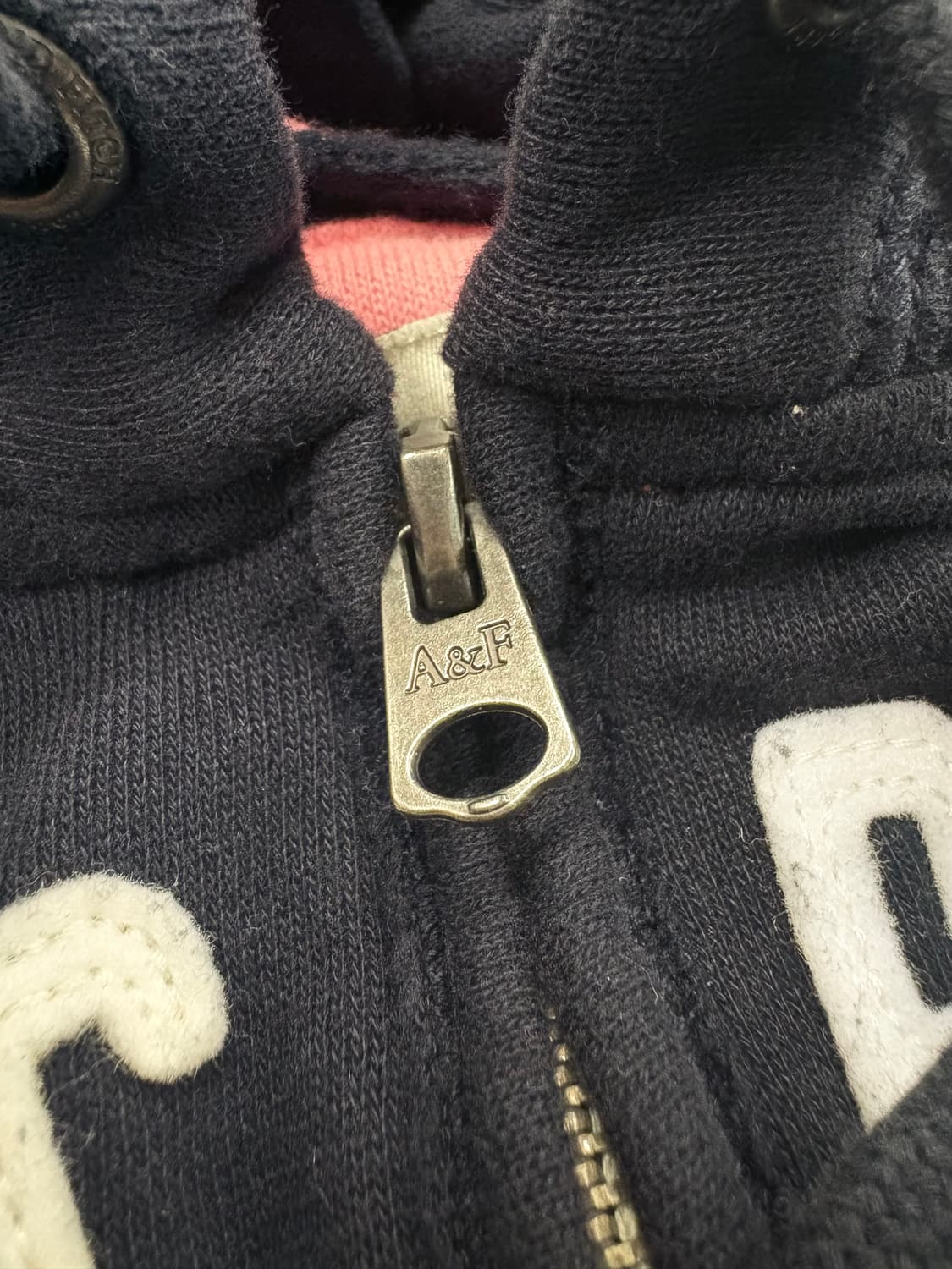 아베크롬비 뉴욕 핑크 후드집업 상품이미지5