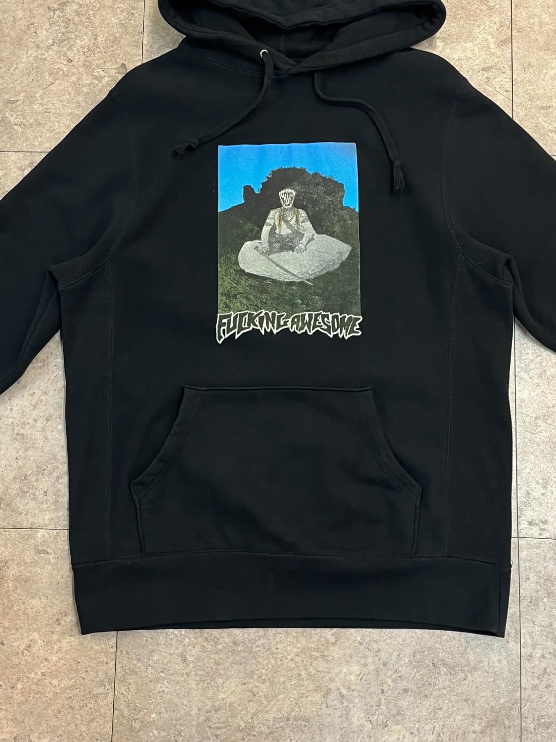 퍼킹어썸 서펀드 온더 마운트 후드티 블랙 M #csz2270   상품이미지6