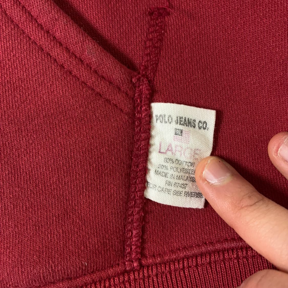 Polo  폴로 랄프로렌 90,s 스펠아웃 로고 핑크 후드집업  상품이미지6