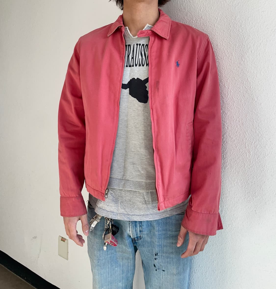 폴로랄프로렌 코랄핑크 헤링턴자켓 상품이미지2