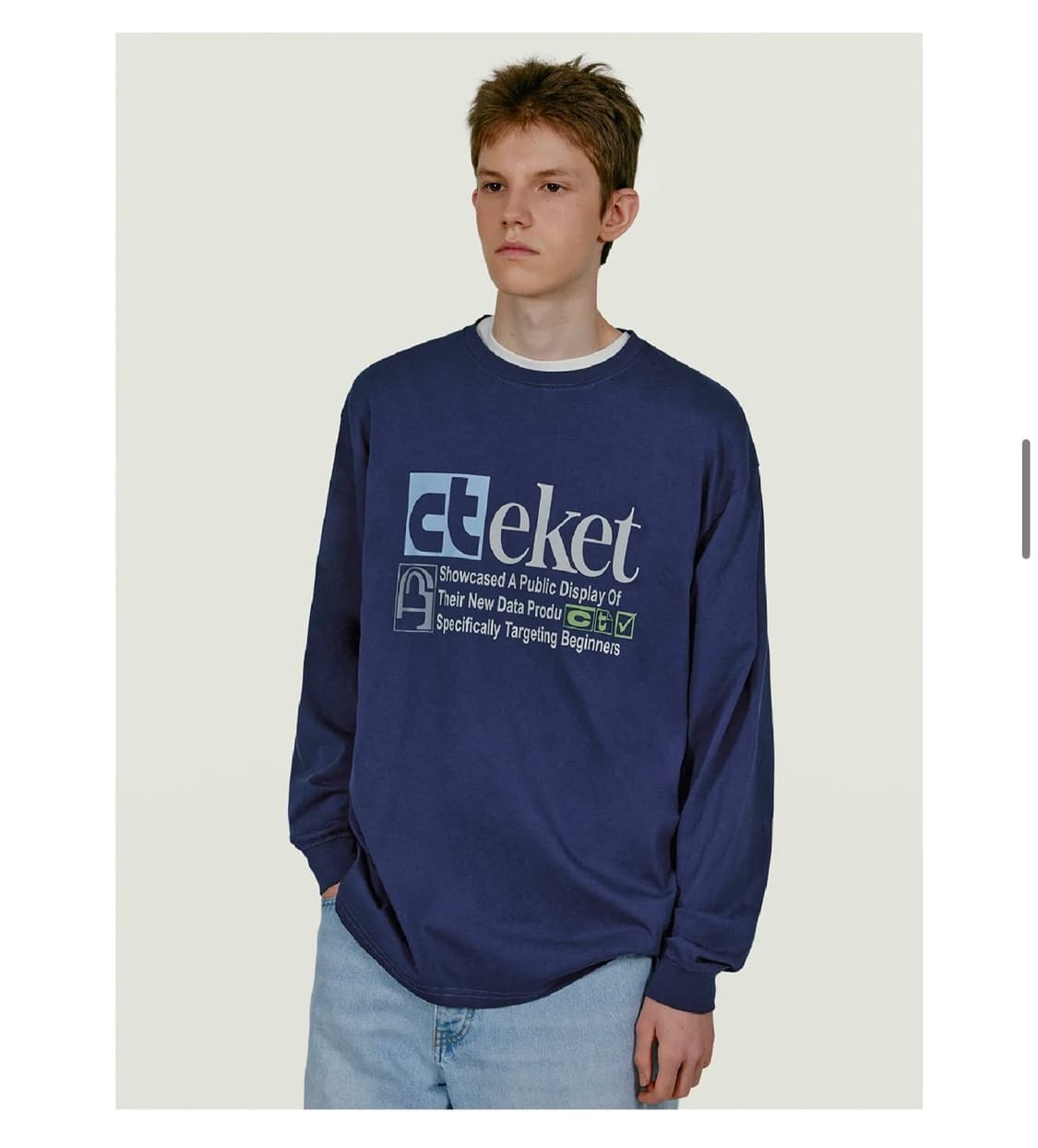 Teket 긴팔티셔츠 라지 새상품 상품이미지4