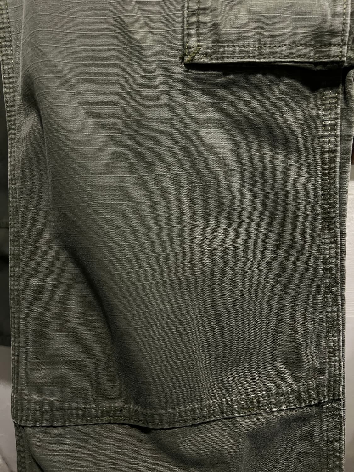 [32]칼하트 USA 모스그린 립스탑 더블니 워크 카고 팬츠 상품이미지5