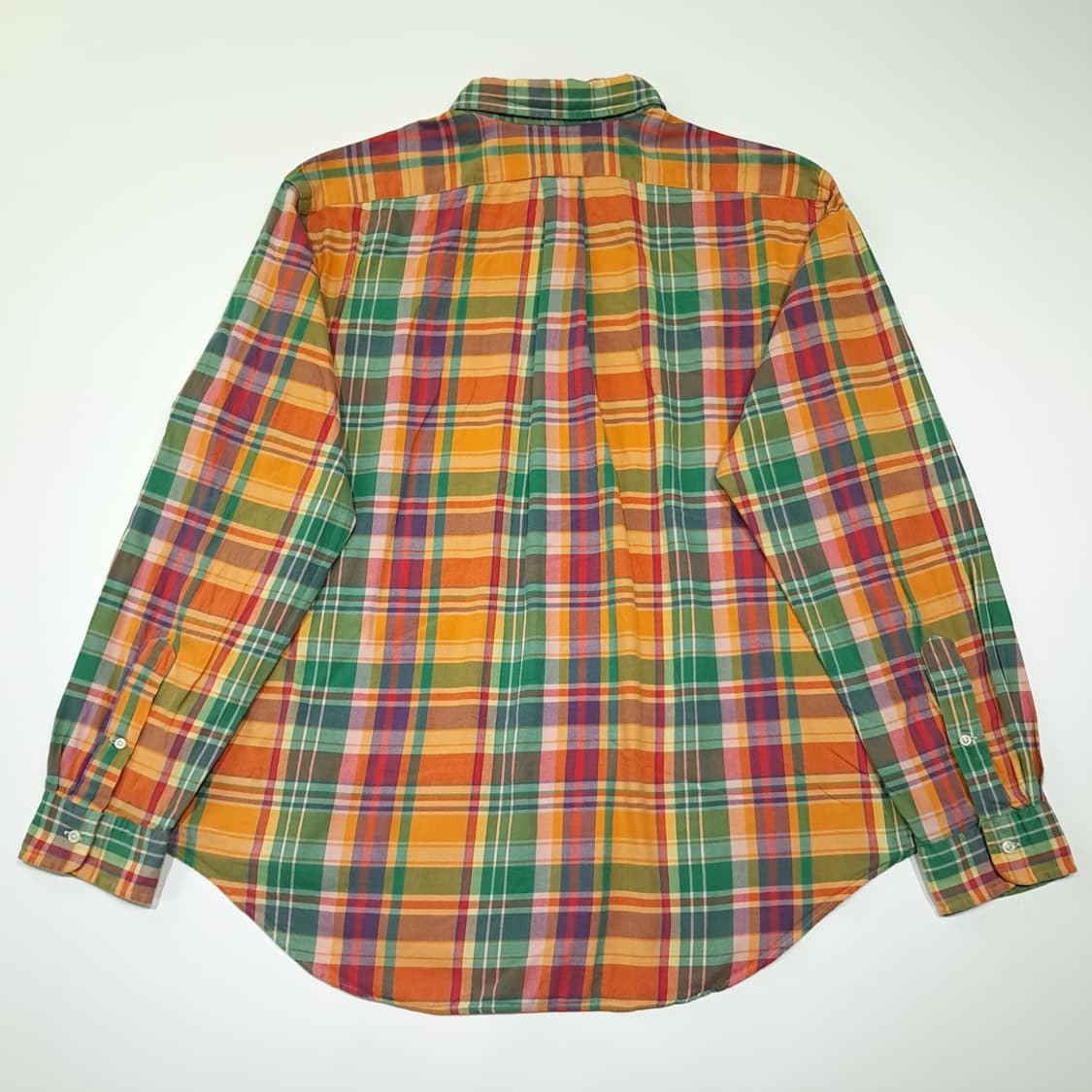 CK138 2XL 폴로 00s 트로피컬 매드라스 체크 셔츠 남방 상품이미지6