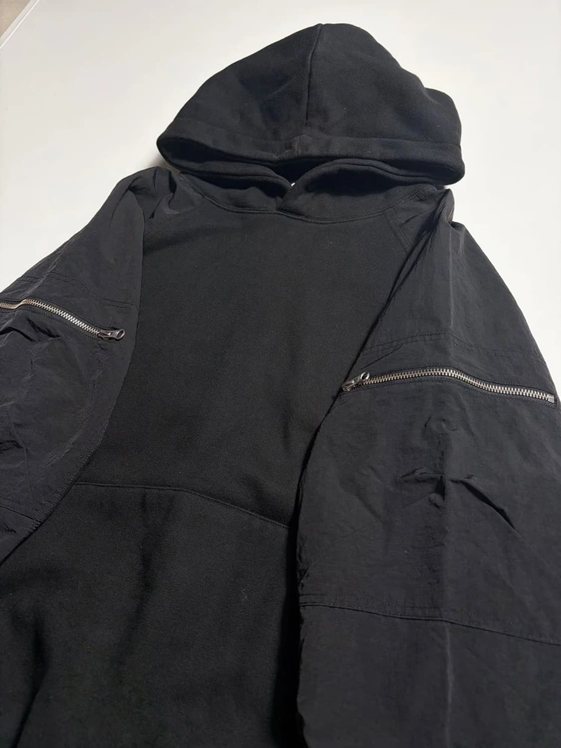 오와이 OY 패널 컨트레스트 포켓 후드티 R2269 상품이미지3