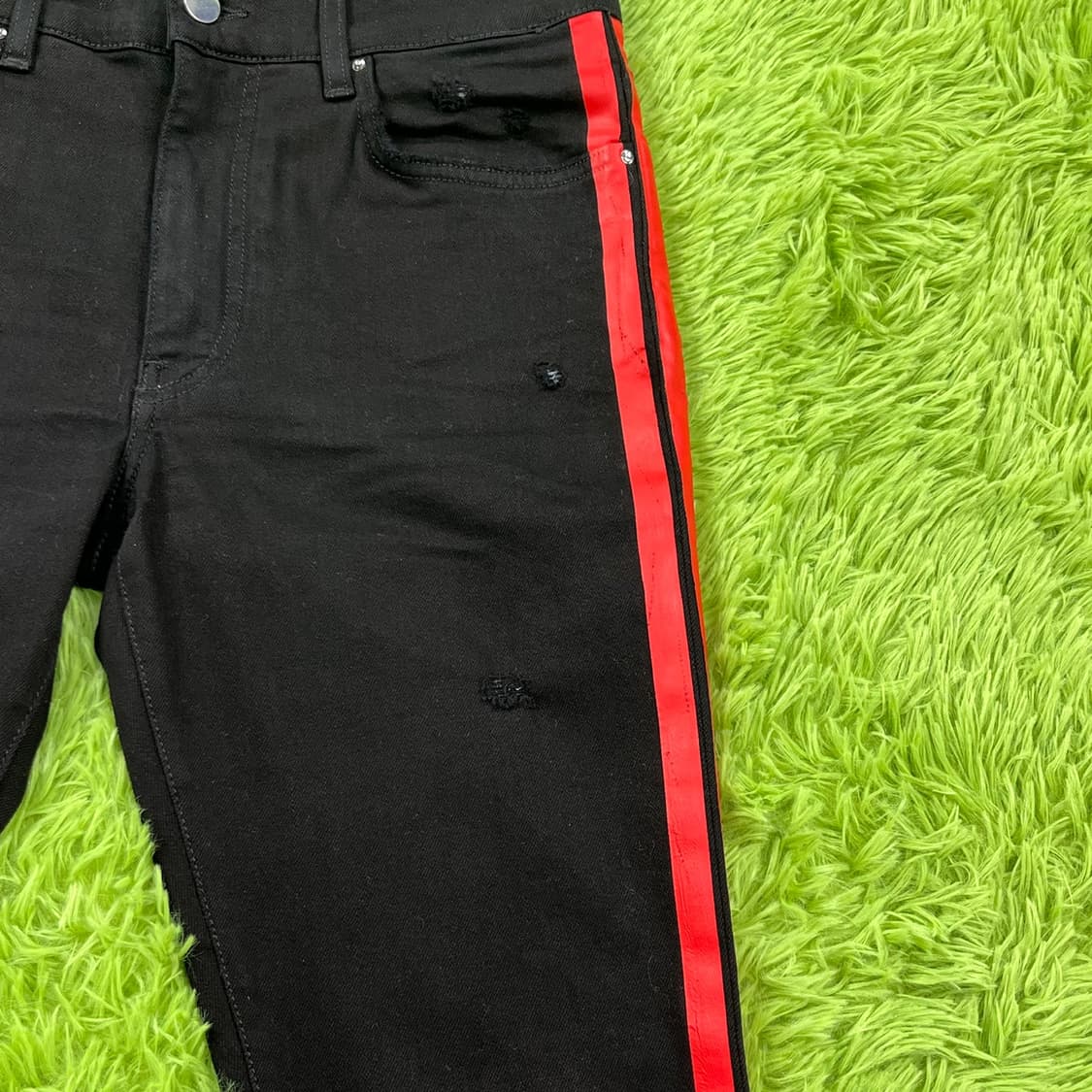 [30] AMIRI 아미리 사이드 스트라이프 진 레드 상품이미지4