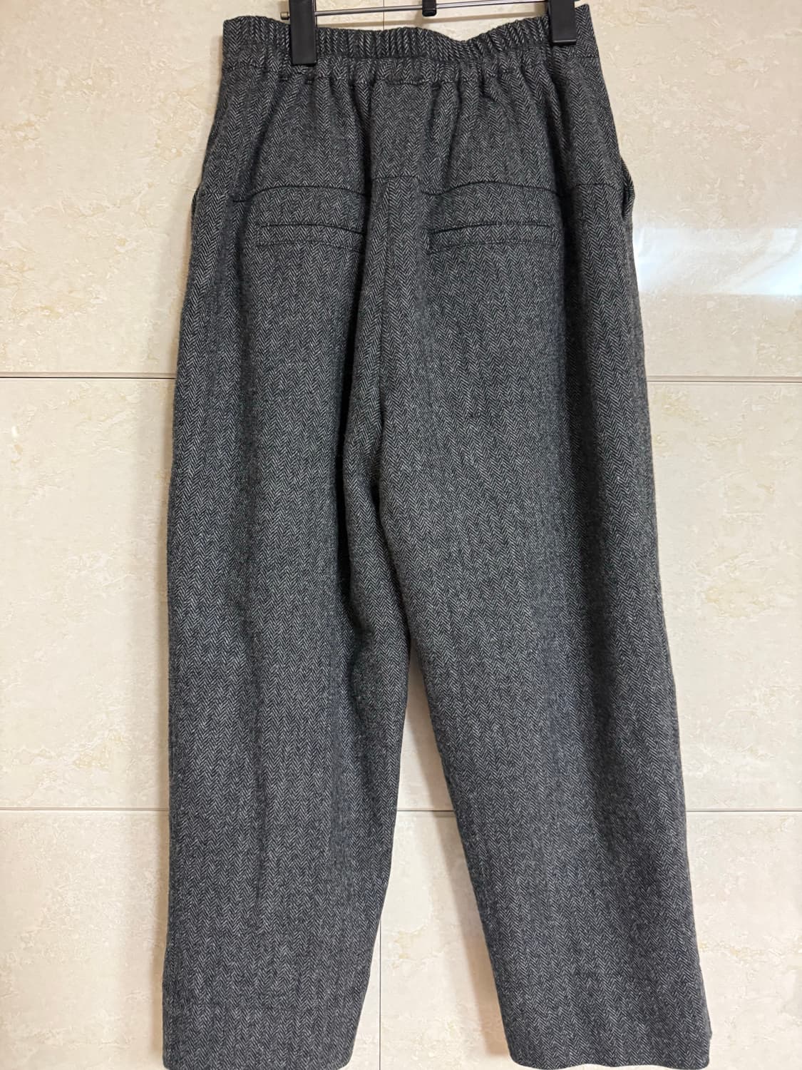 새상품) 울100 헤링본 모직 바지 상품이미지5