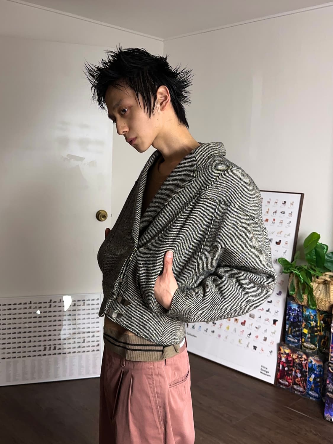 Ascot Tokyo Style 자카드 크롭 오버 봄버 상품이미지1