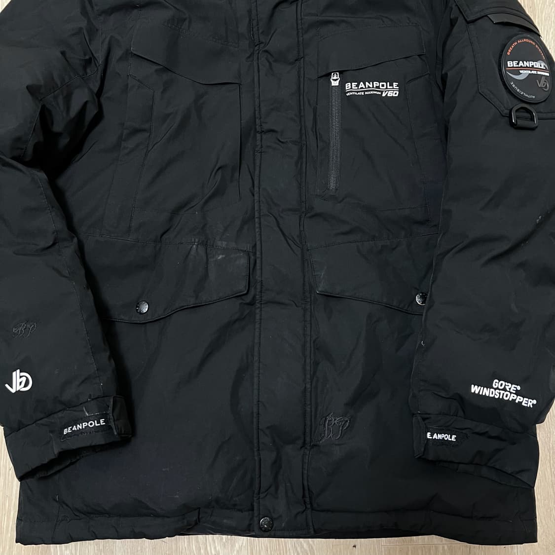 빈폴 와펜 덕다운 고어윈드스토퍼 V60 패딩 L/100  상품이미지3