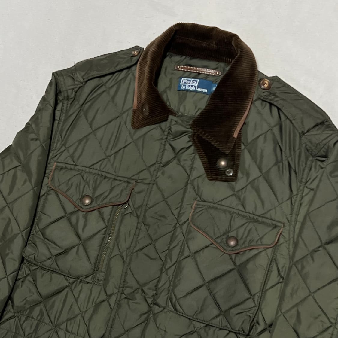 L 폴로랄프로렌 코듀로이 카라 퀄팅 자켓 상품이미지1