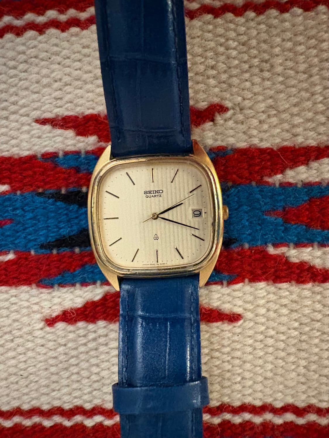 세이코 빈티지 시계 블루스트랩 상품이미지1