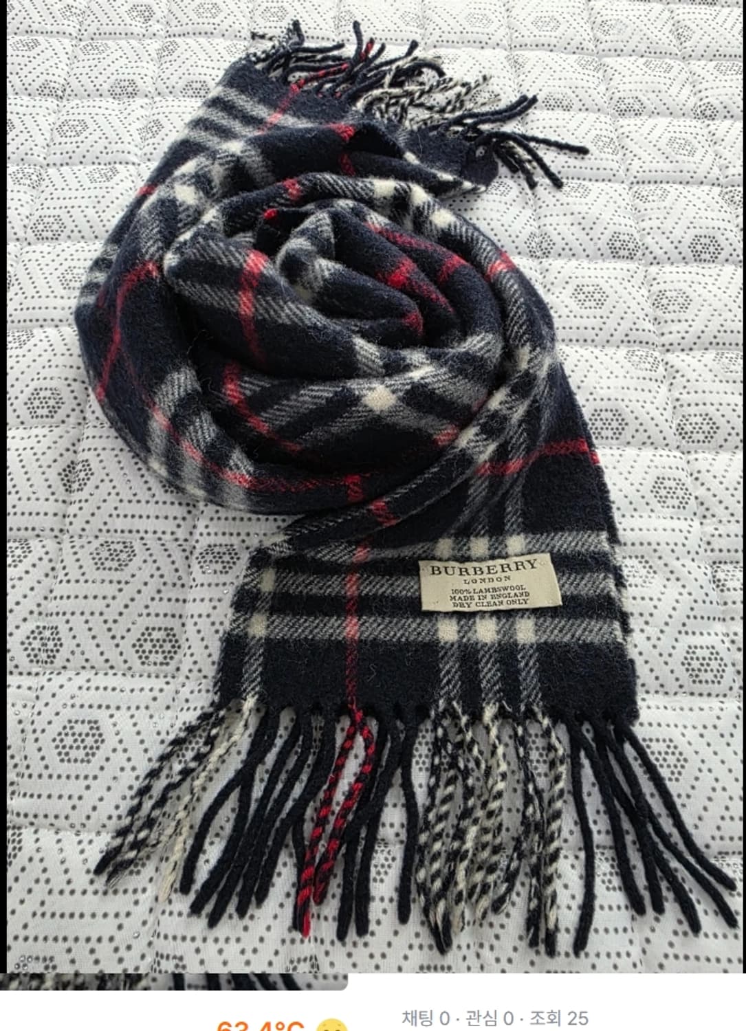 버버리 램스울 체크 머플러 상품이미지2
