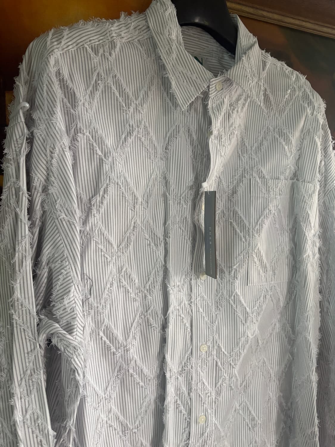 (새상품) DNSR 프린지 스트라이츠 셔츠 xl 상품이미지2