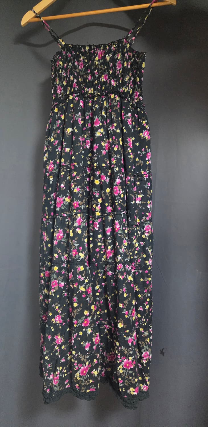 빈티지 플라워 롱 원피스 상품이미지1