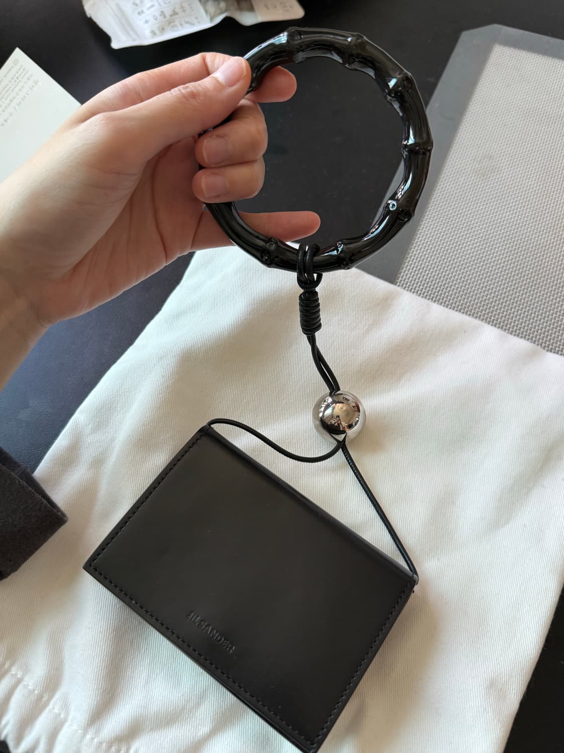 질센더 블렉 가죽 카드지갑 가방 상품이미지6