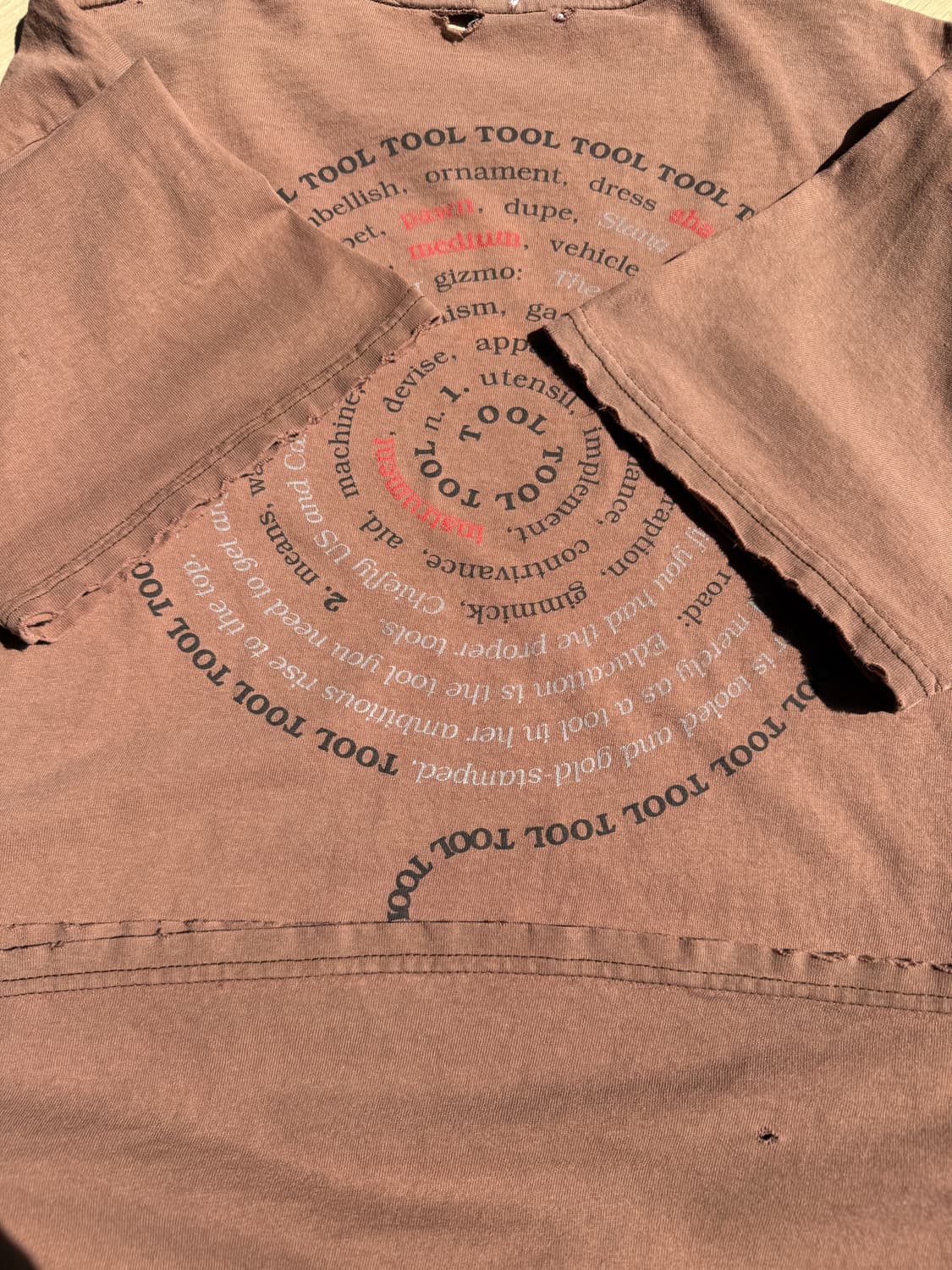 Tool 90s 툴 스파이럴 빈티지 티셔츠 상품이미지6