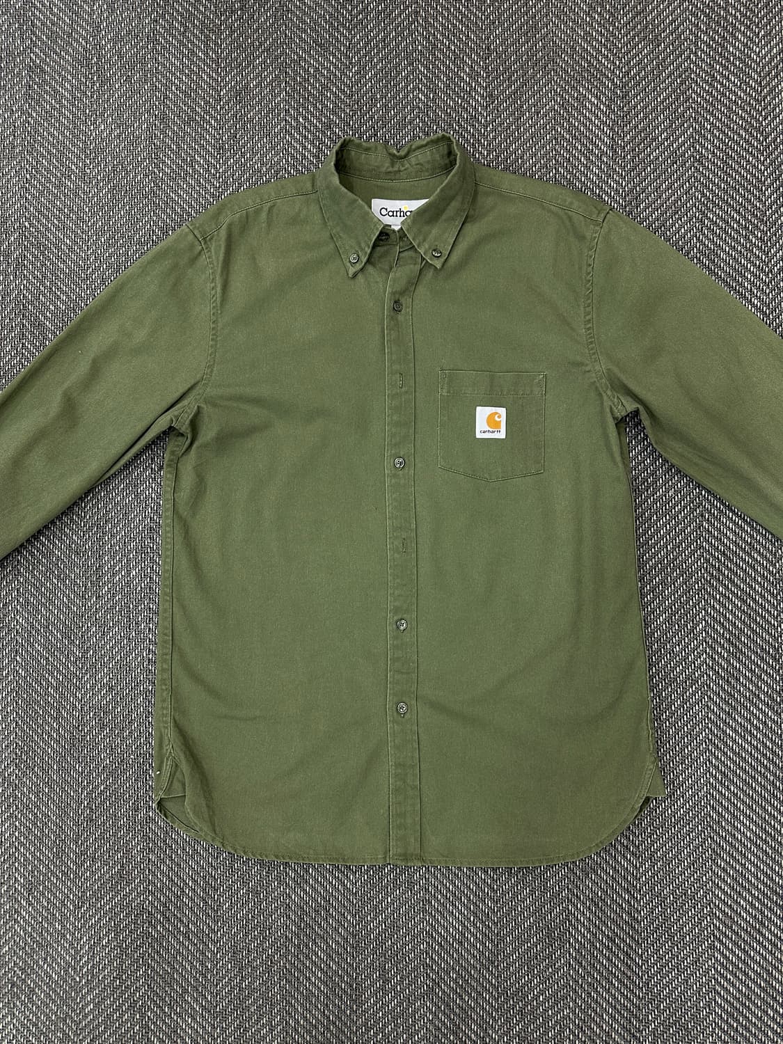 칼하트 긴팔 셔츠 카키 상품이미지2