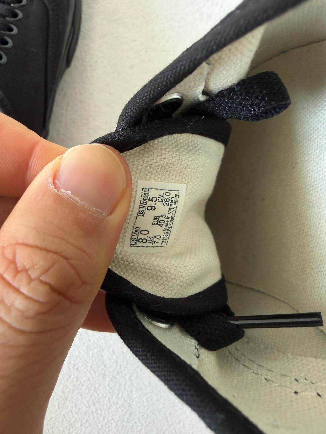 [260]반스(Vans) 블랙 검창 에센틱 상품이미지10