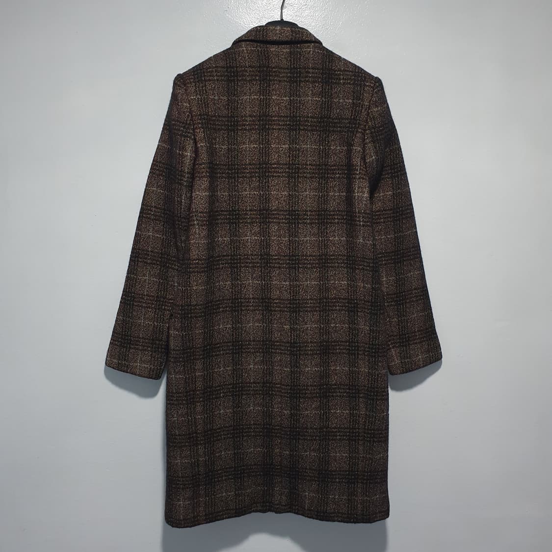 Theory 띠어리 울 플레이드 에센셜 체크 코트 한혜진 상품이미지10