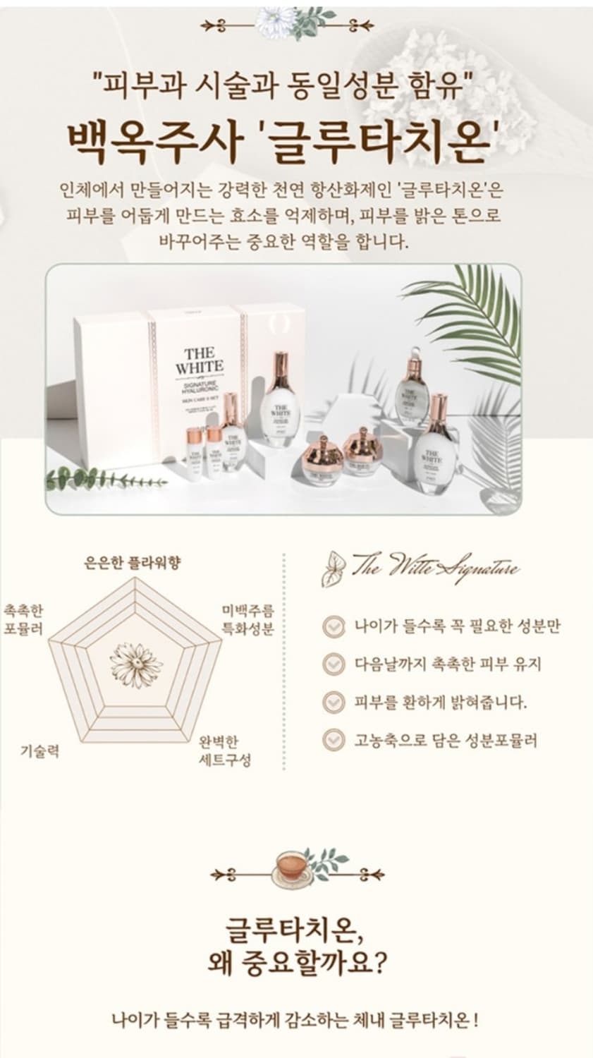 더 화이트 시그니처 8종 기초세트 선물세트 쇼핑백증정 기능성화장품


더 상품이미지4