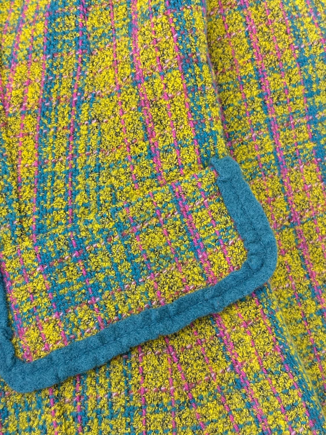 vintage wool checkered jacket 상품이미지4