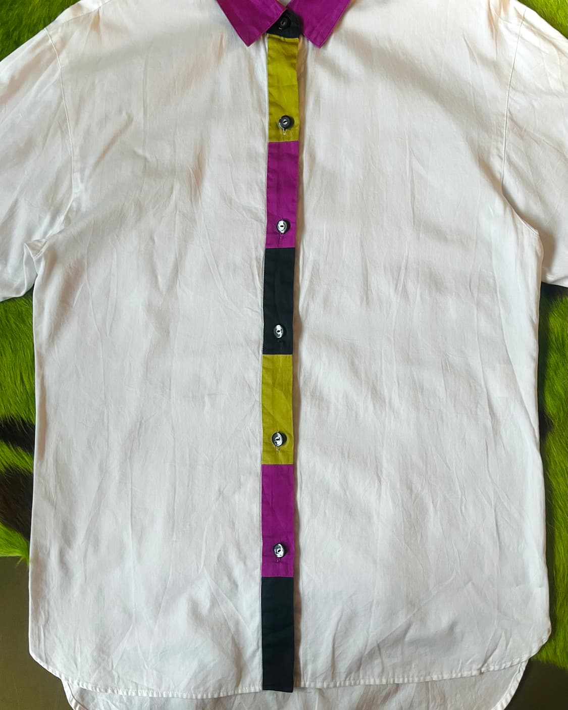 JUNKO KOSHINO Old Color Block Shirt 상품이미지5