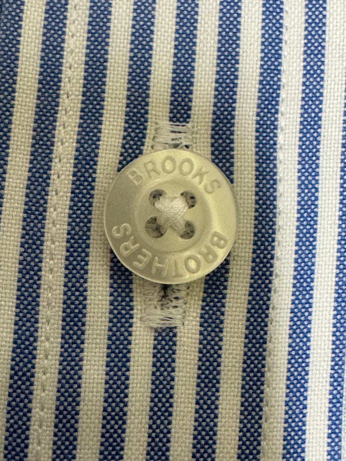 브룩스 브라더스 클래식 블루 스트라이프 셔츠 상품이미지4