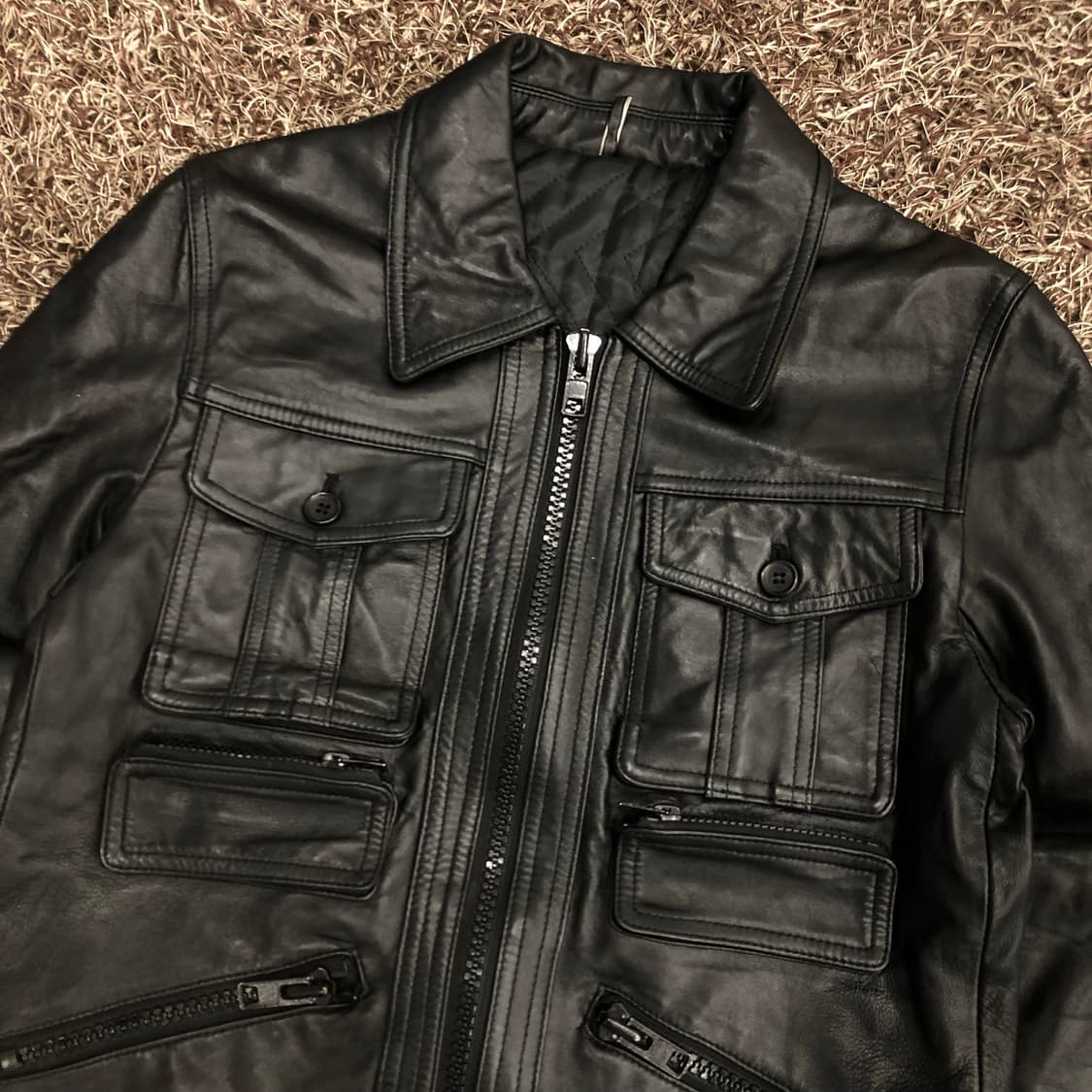 도쿄 스나이퍼 양가죽 멀티포켓 레더 가죽 자켓 상품이미지2