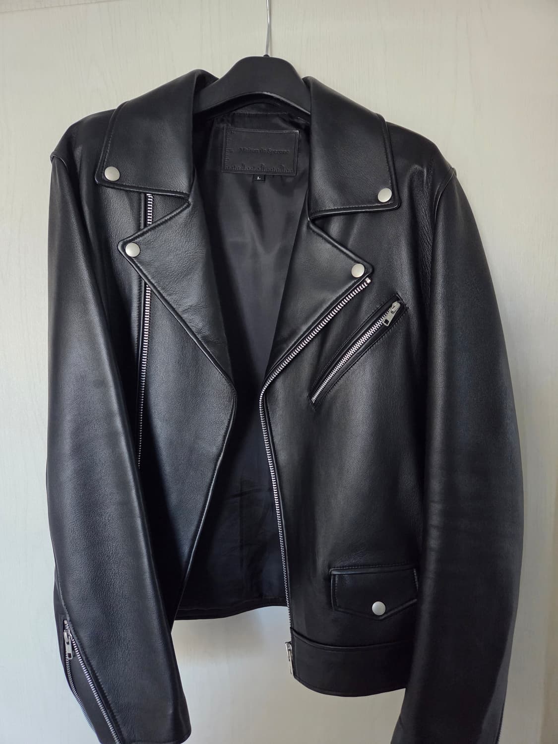 [L] 스페로네 램스킨 더블라이더자켓 상품이미지1