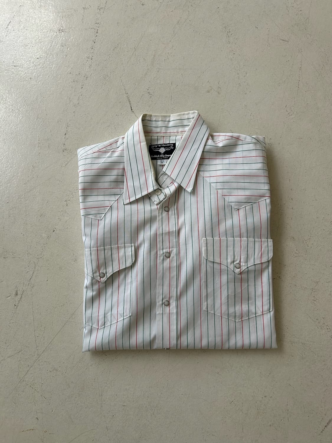 90's vtg Ruddock Mfg Stripe Western shir 상품이미지10