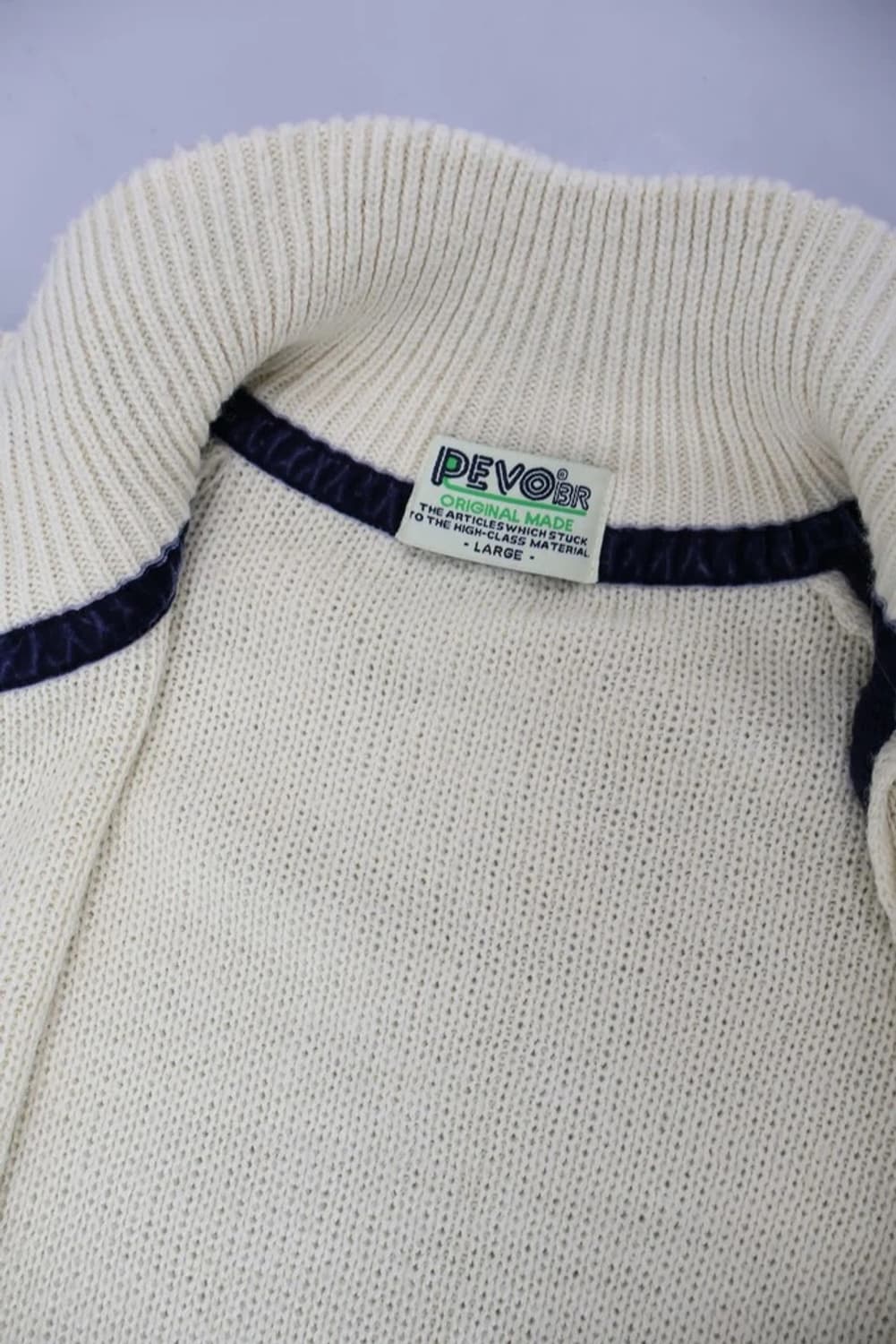 Bevor Varsity Knit Zip-Up Jacket 상품이미지4